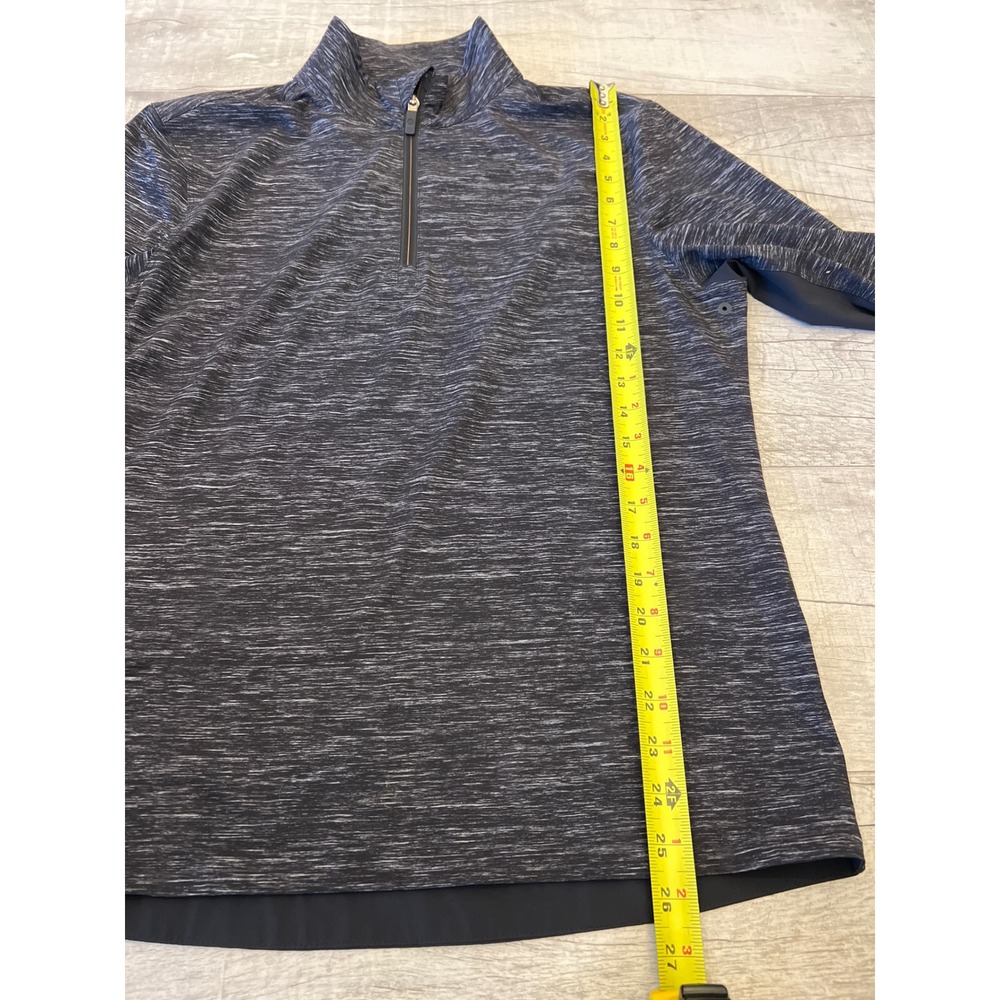 Lululemon Heather Black 1/4 zip Pullover Windbreaker Golf Running Stretch Size S - Picture 5 of 9